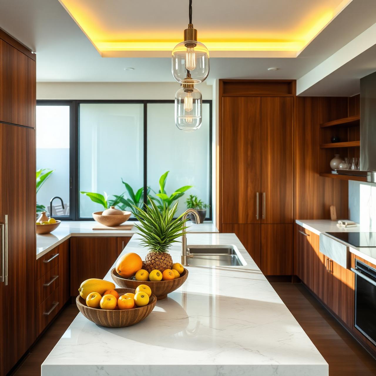 Luxury marble kitchen